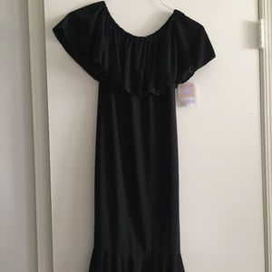 BNWT lularoe Black Cici ruffle dress size small
